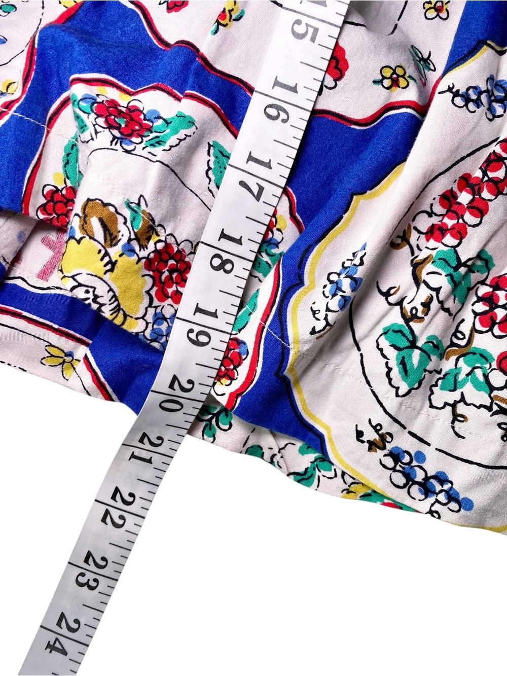 Boden Retro Plate Print Cotton A-Line
Skirt Blue US 8R Rare Print - Picture 12 of 13